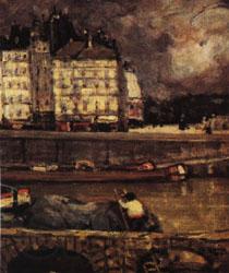 James Wilson Morrice The Left Branch of the Seine before the Place Dauphine Spain oil painting art